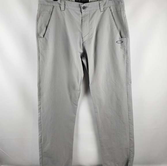 Oakley Mens Golf Pants Straight Leg Light Gray Size 36x32 - Picture 1 of 11